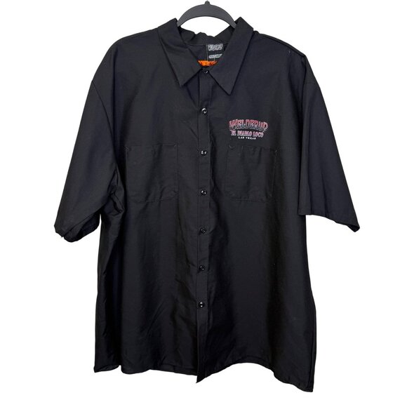 NWT RedKap Welderup El Diablo Loco Mechanic Workshirt Black Button-Up 3XL Mens - Picture 2 of 14